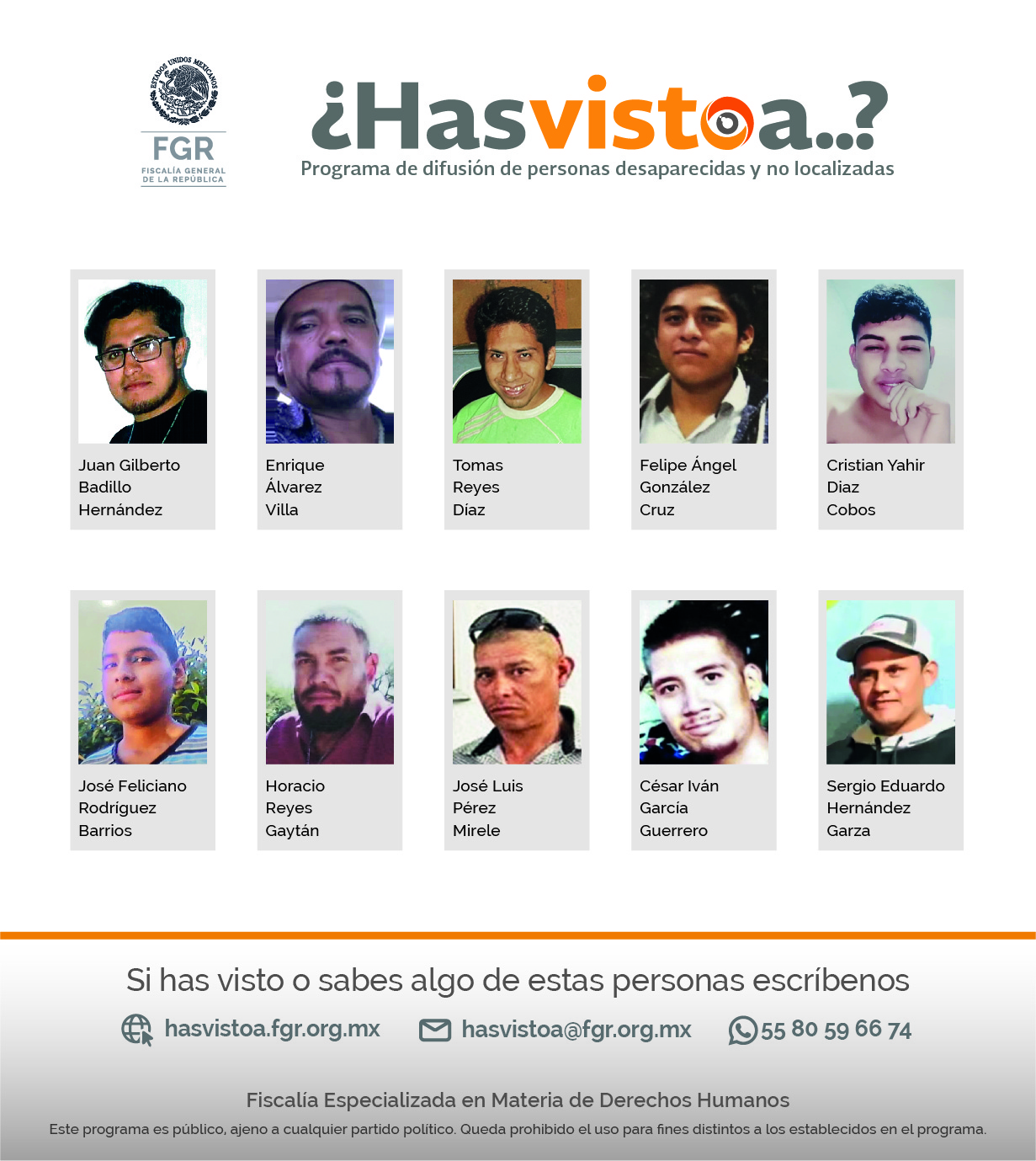 Cédula de búsqueda: Grupal