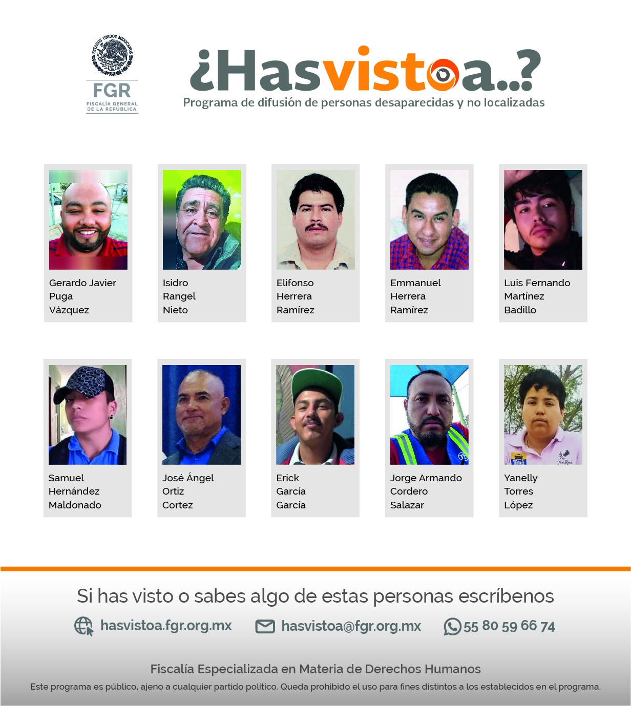 Cédula de búsqueda: Grupal